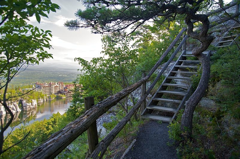 Stairway to a scenic view