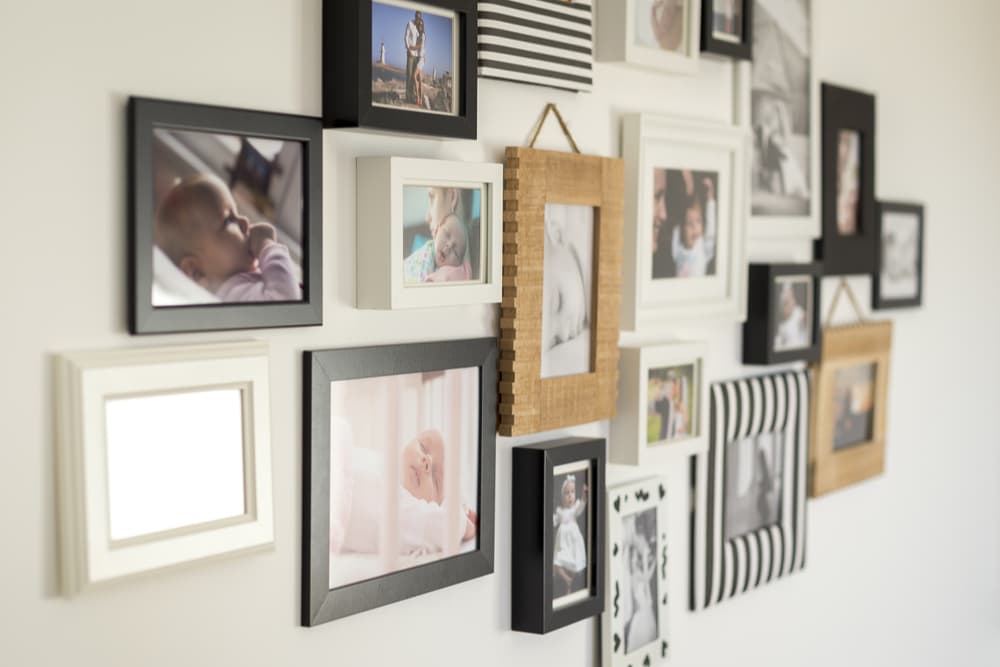 how to organize artwork using a gallery wall