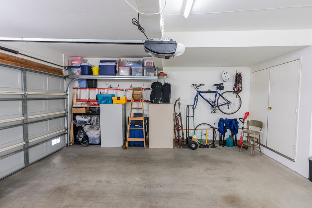barren garage ready for spring cleaning